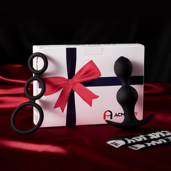 【Geschenkbox-Set】 Geschenkbox Anal Plug+Gleitmittel+Penisring